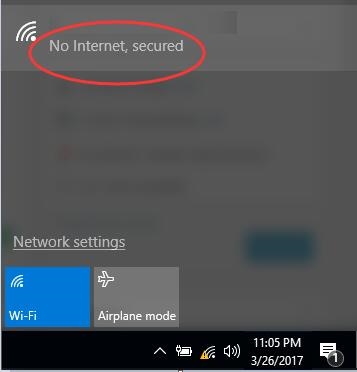 Žádný přístup k internetu na notebooku Asus s Windows 10