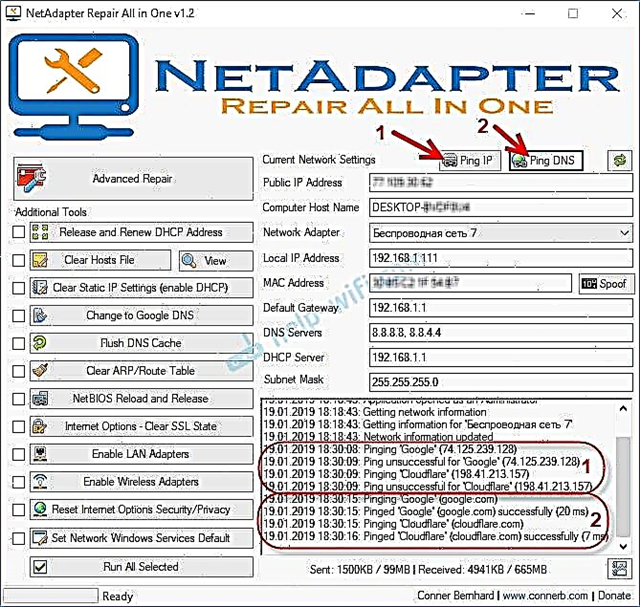 NetAdapter Repair - et program til at løse problemer med internetforbindelsen