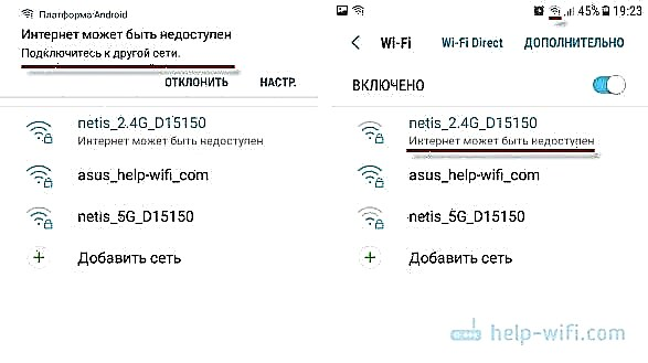 État du réseau Wi-Fi 