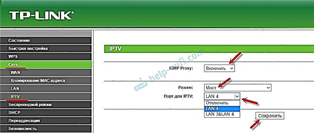 IPTV beállítása a TP-Link útválasztókon