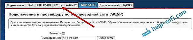WiFi ağ istemcisi olarak Zyxel Keenetic yönlendirici (kullanıcı adı ve şifre ile)