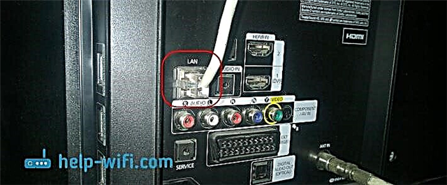 Mengapa konektor LAN di TV (LG, Samsung, Sony)?