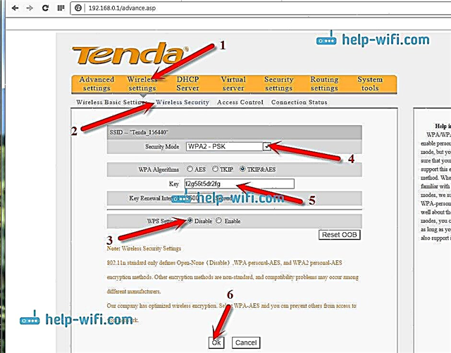 Променете паролата на рутера Tenda. Променете паролата за Wi-Fi мрежа и настройки за достъп